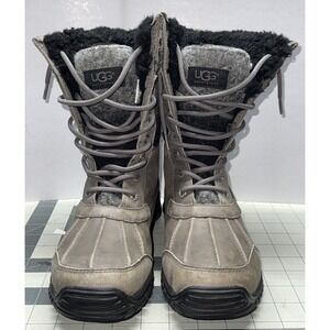 UGG Adirondack II Grey 3052 Winter Boots - SIZE 7.5 US/UK 6 EU 38.5 Pre-Owned